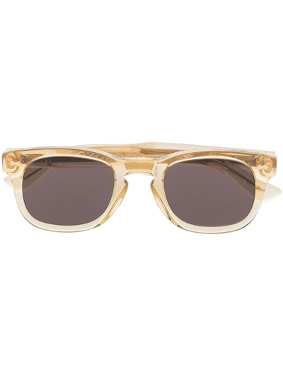 Shop Gucci Square-frame Sunglasses In Yellow