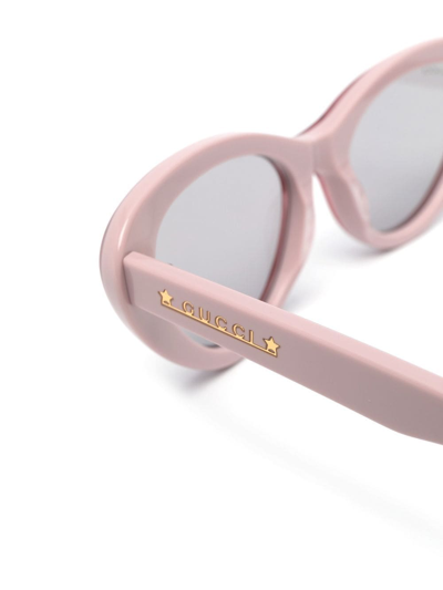 Shop Gucci Cat-eye Frame Sunglasses In Pink