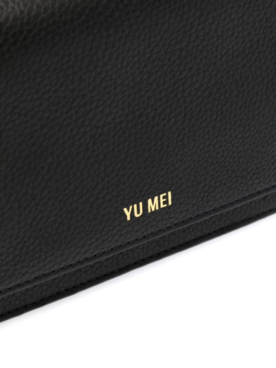 Yu Mei Suki Leather Clutch Bag In Black