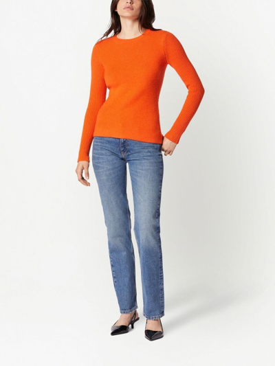 Shop Equipment Ville Ribbed-knit Jumper In Orange