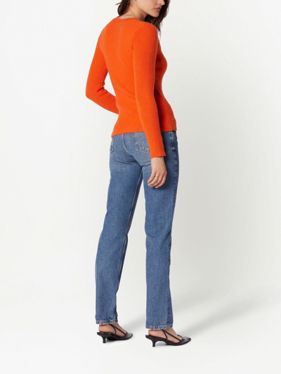 Shop Equipment Ville Ribbed-knit Jumper In Orange