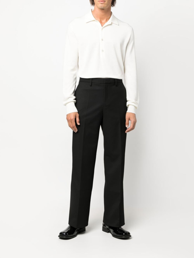 Misbhv Mid-rise Straight-leg Trousers In Black