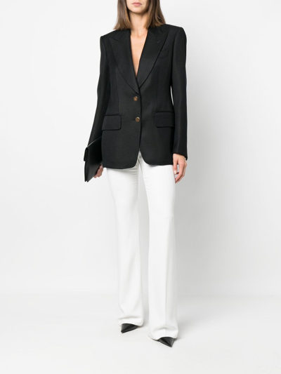 Tom Ford Single-breasted Tailored Blazer In Black