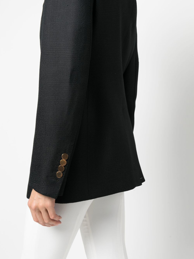 Tom Ford Single-breasted Tailored Blazer In Black