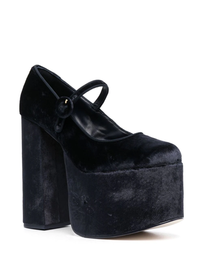 Cult Gaia Angelou 150mm Platform Pumps In Blue
