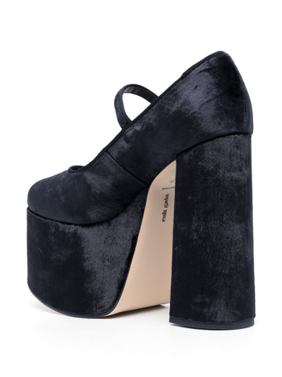 Cult Gaia Angelou 150mm Platform Pumps In Blue