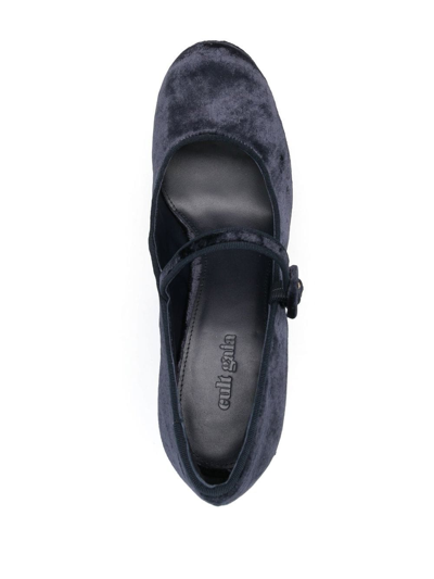 Cult Gaia Angelou 150mm Platform Pumps In Blue