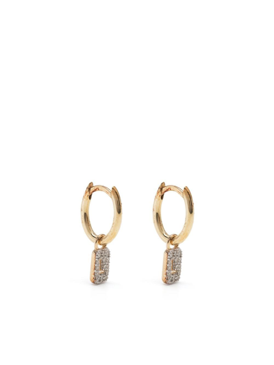 Shop Otiumberg L Alphabet-charm Earring In Gold