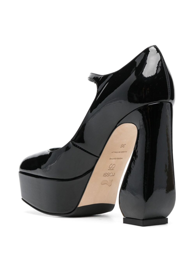 Si Rossi Pumps With Ankle Strap In Black