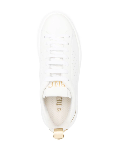 Shop Redv Low-top Leather Sneakers In White