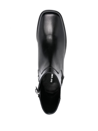 Raf Simons 45mm Block-heel Ankle Boots In Black
