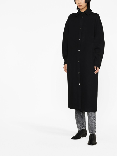 Shop Iro Ideta Long Coat In Black