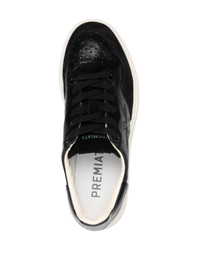 Shop Premiata Quinn Low-top Sneakers In Black