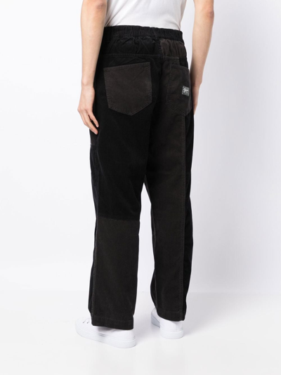 Shop Five Cm Corduroy Straight-leg Trousers In Black