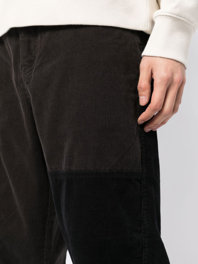 Shop Five Cm Corduroy Straight-leg Trousers In Black
