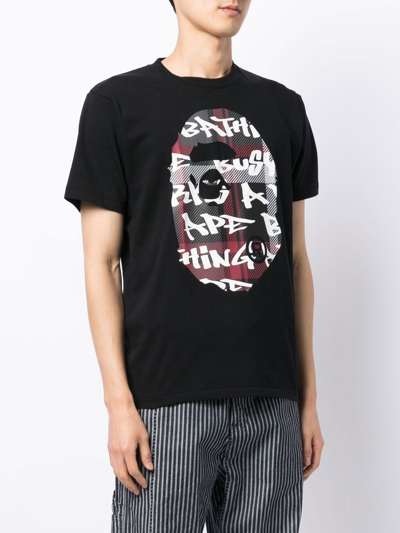 Shop A Bathing Ape Graphic-print T-shirt In Black