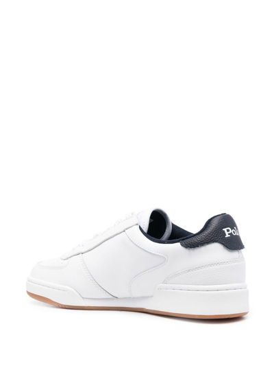 Polo Ralph Lauren Court Logo-embroidered Sneakers In White