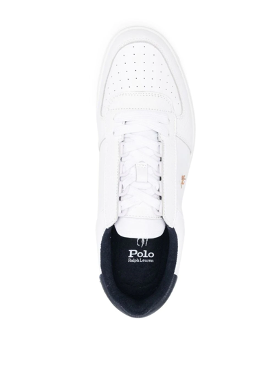 Polo Ralph Lauren Court Logo-embroidered Sneakers In White