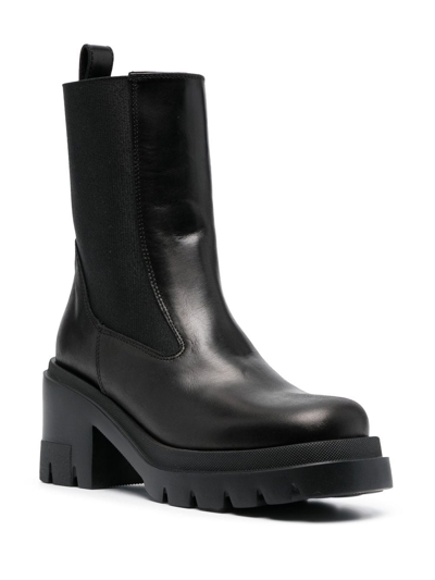 Woolrich Square-toe Ankle Boots In Black