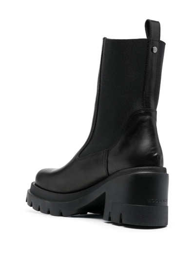 Shop Woolrich Square-toe Ankle Boots In Black
