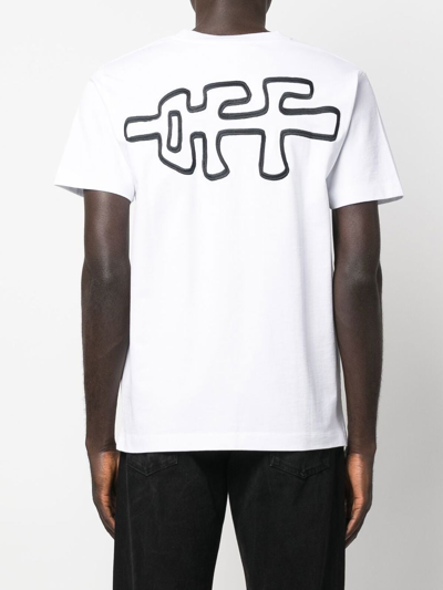 Off-white Graphic-print T-shirt In White