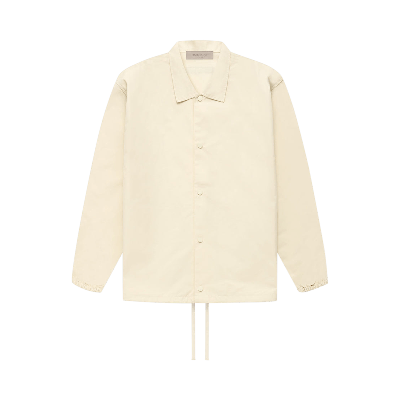 Pre-owned Essentials Fear Of God  Coaches Jacket 'egg Shell' In Cream