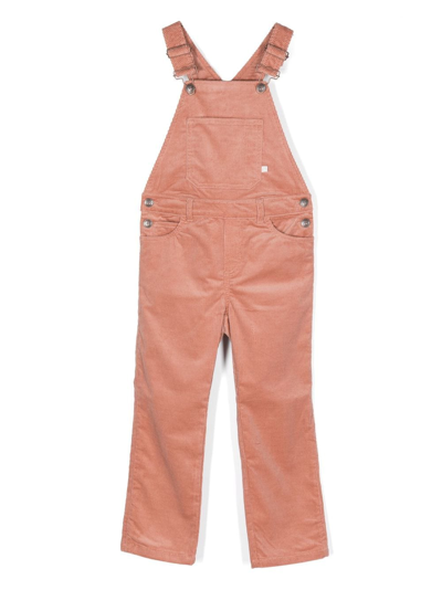 Shop Bonpoint Corduroy Straight-leg Dungarees In Pink