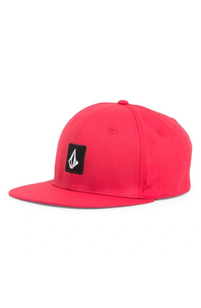 Shop Volcom V Square Snapback 2 Hat In Cayenne