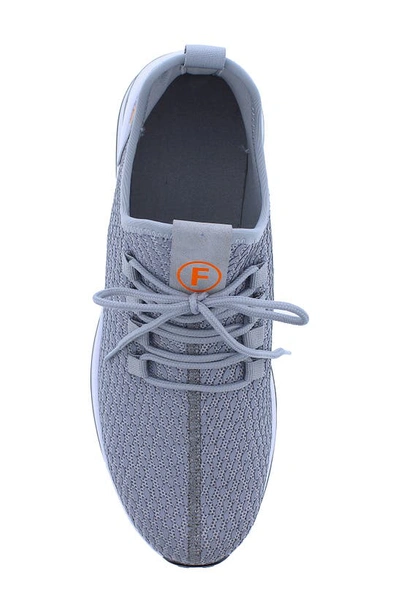 Shop French Connection Shane Snake Embossed Knit Sneaker In Grey