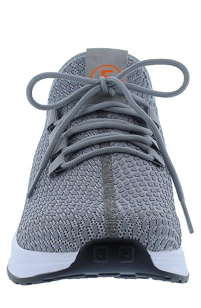 Shop French Connection Shane Snake Embossed Knit Sneaker In Grey