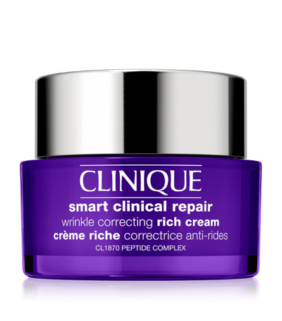 Shop Clinique Smart Clinical Repair Wrinkle Correcting Rich Cream (50ml) In Multi