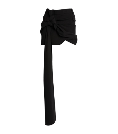 Shop Jacquemus Knot-detail Baccala Mini Skirt In Black