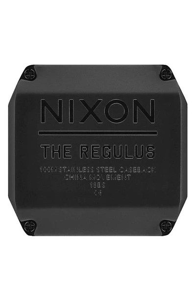 Shop Nixon Regulus Digital Watch, 46mm In Tiger Camo