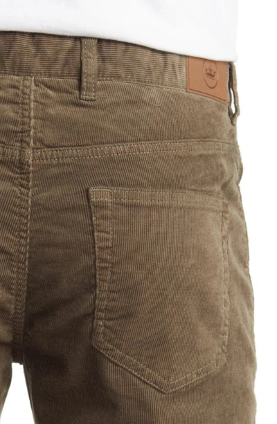 Shop Peter Millar Superior Soft Corduroy Five Pocket Pants In Olive Leaf