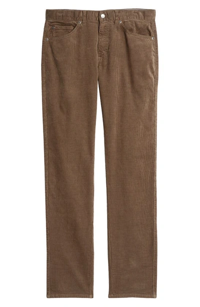 Shop Peter Millar Superior Soft Corduroy Five Pocket Pants In Olive Leaf