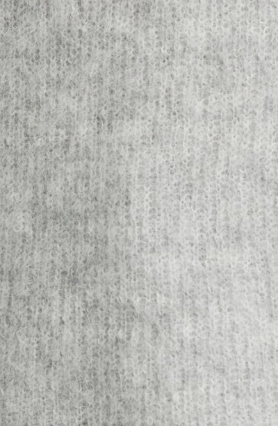 Shop Nordstrom Fuzzy Turtleneck Alpaca Blend Tunic Sweater In Grey Heather