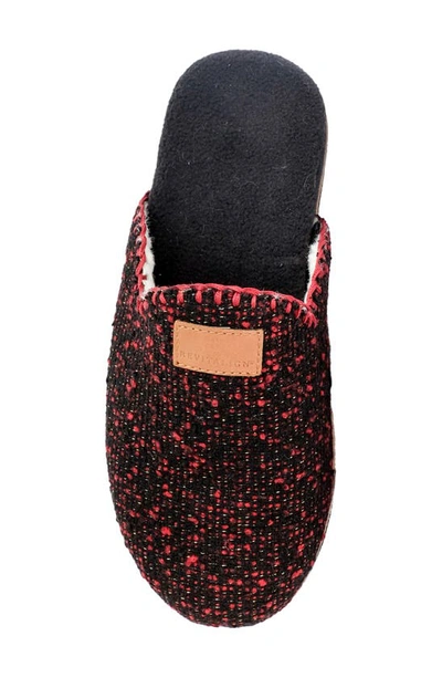 Revitalign Alder Faux Shearling Orthotic Slipper In Red