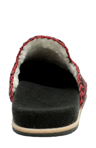 Revitalign Alder Faux Shearling Orthotic Slipper In Red
