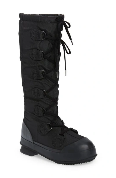 Shop Acne Studios Brema Lace-up Tall Boot In Black