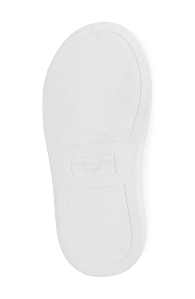 Kurt Geiger Girls' Mini Lane Stripe Low Top Sneakers - Toddler, Little Kid, Big Kid In White