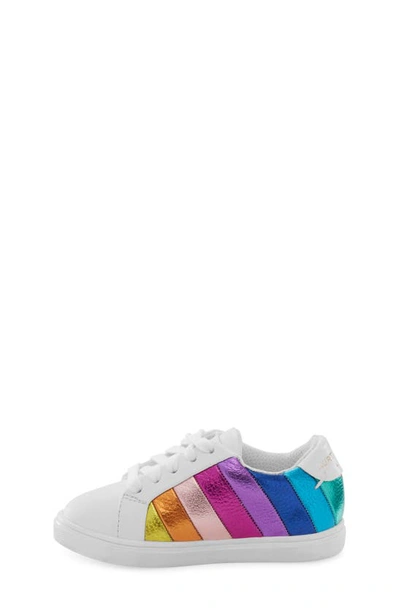 Shop Kurt Geiger Kids' Mini Lane Stripe Sneaker In White