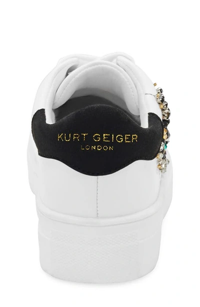 Shop Kurt Geiger Kids' Mini Laney Eye Platform Sneaker In White
