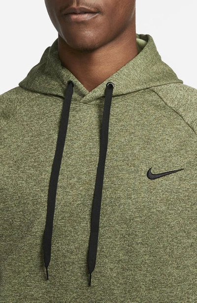 Shop Nike Therma-fit Pullover Hoodie In Green/ Alligator/ Black