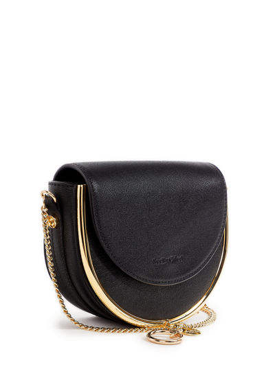 Shop See By Chloé Mara Leather Handbag In Black