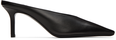 Shop Acne Studios Black Leather Heels
