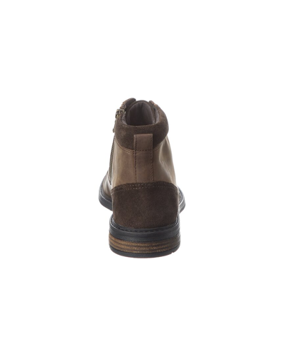 Shop Geox U Viggiano Leather & Suede Bootie In Brown