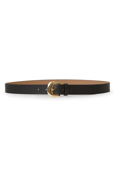 Shop B-low The Belt Talia Leather Belt In Black Gold