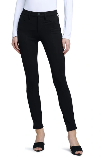 Shop L Agence Joetta Ankle Zip Skinny Jeans In Black