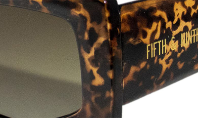 Shop Fifth & Ninth Ivy 54mm Polarized Geometric Sunglasses In Torte/ Maroon