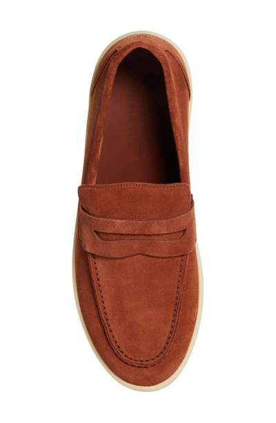 Shop Loro Piana Ultimate Penny Loafer In Rust